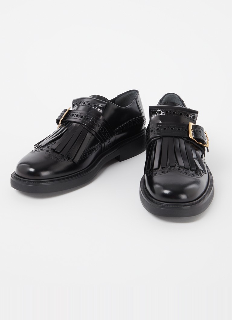 Tod's loafer i kalveskinn med frynser