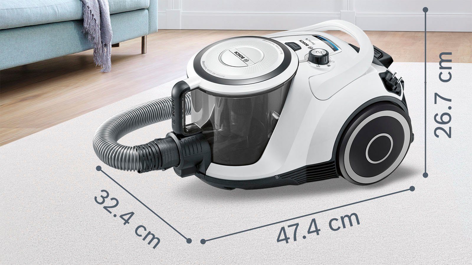 BOSCH Bodenstaubsauger BGC41XALL, 700 W, beutellos