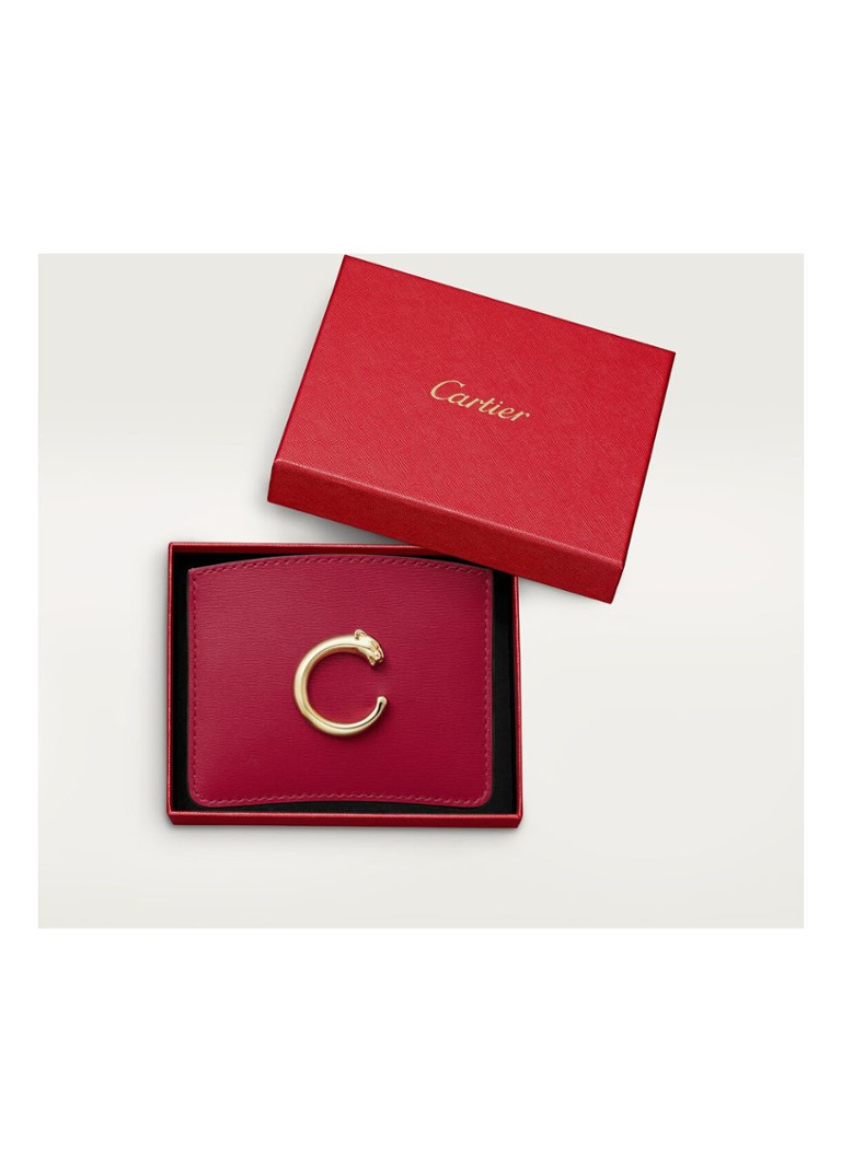 Etui na karty Cartier Panthère de Cartier ze skóry cielęcej CRL3002037