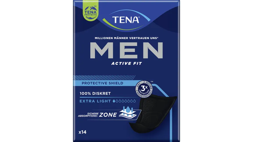 TENA MEN Active Fit Protective Schield Inkoninenz Einlagen