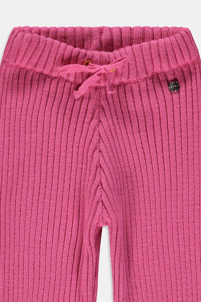 Gerippte Leggings aus Baumwollmix