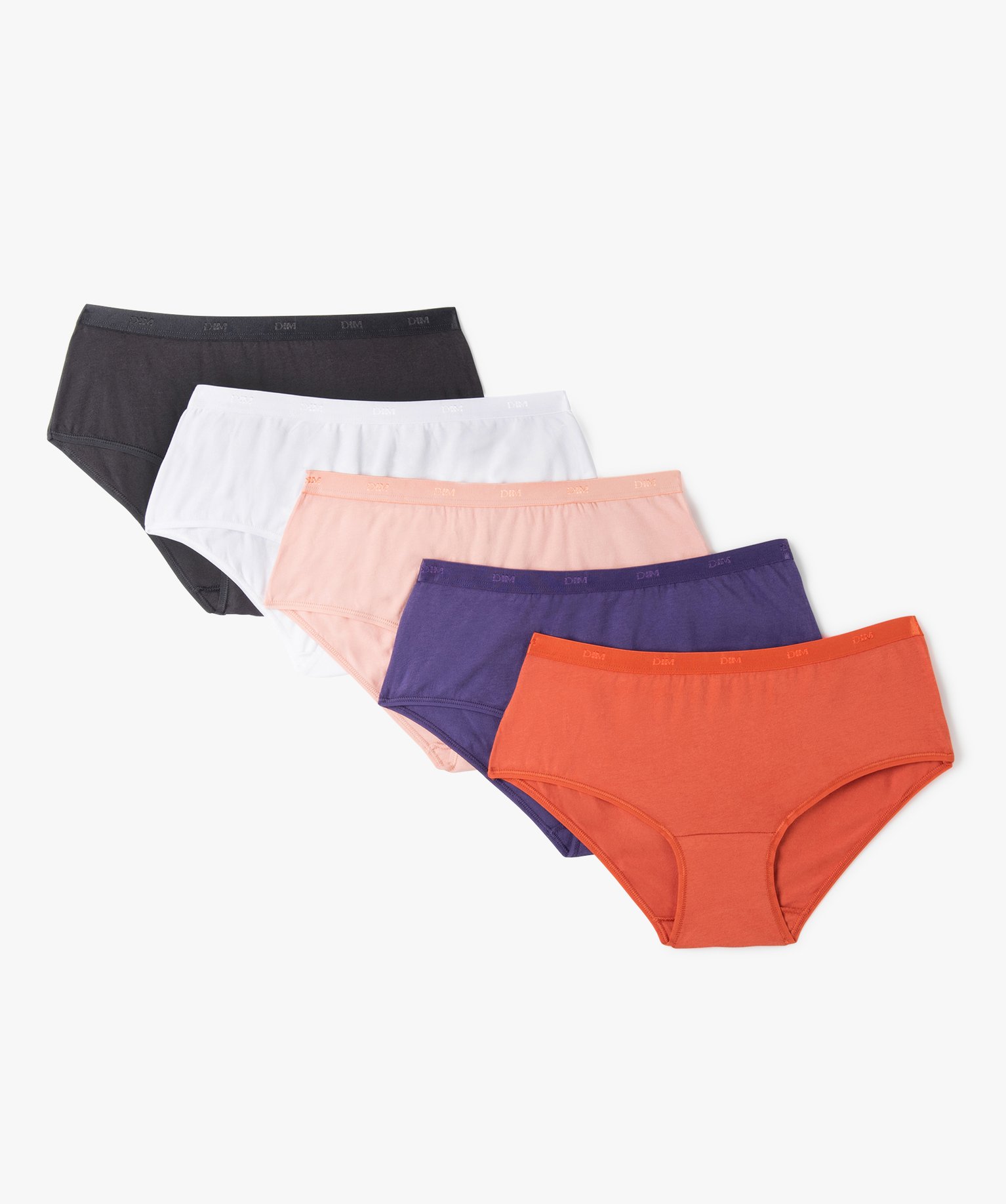 Shorty en coton stretch doux femme - Les Pockets de DIM (lot... multicolore | GEMO