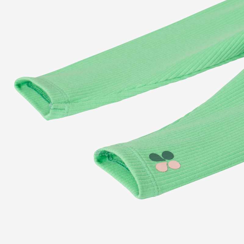 Leggings bébé côtelé vert Catimini