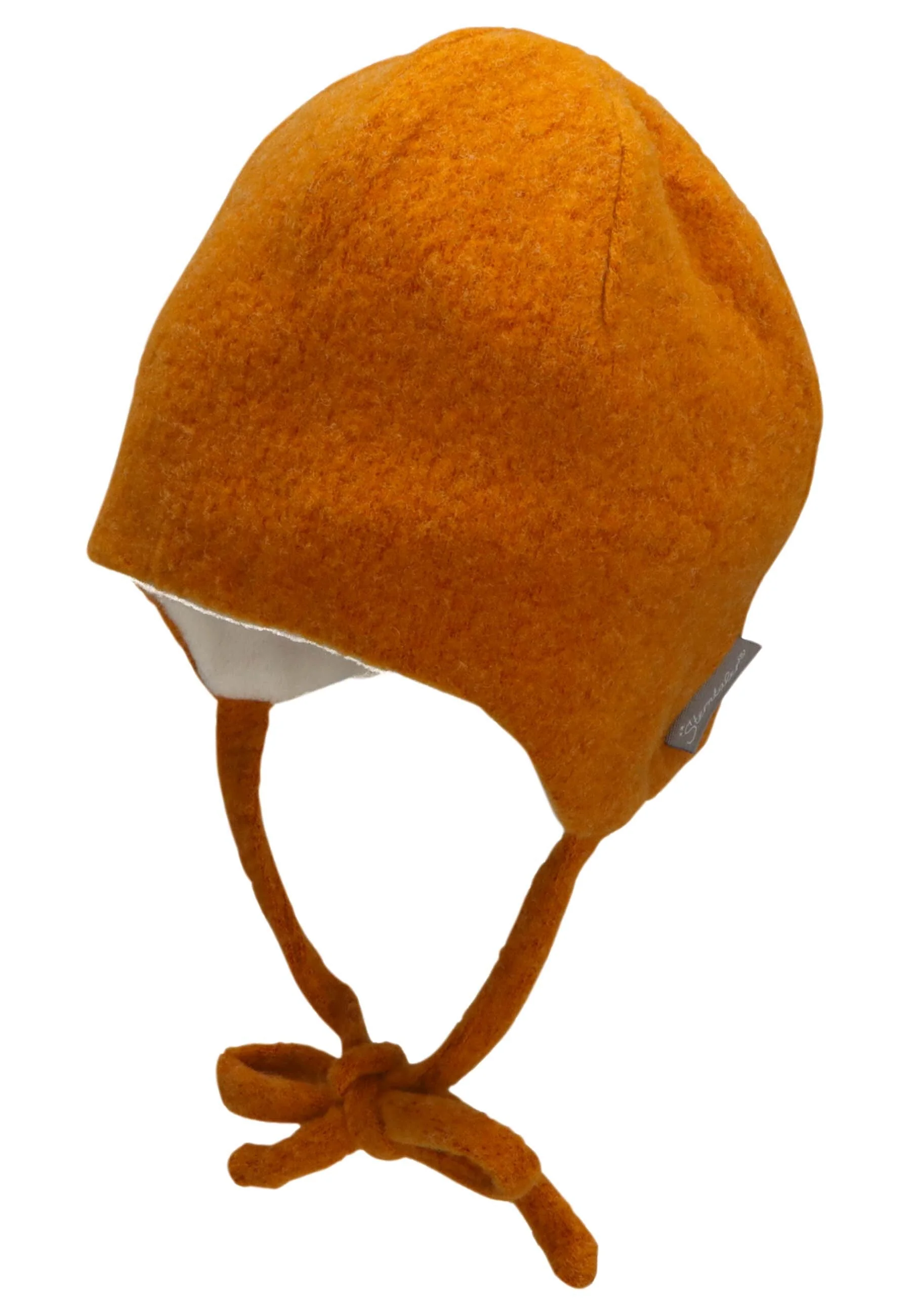 Mütze aus Wolle (Merino) mit Bindeband in 5 Farben