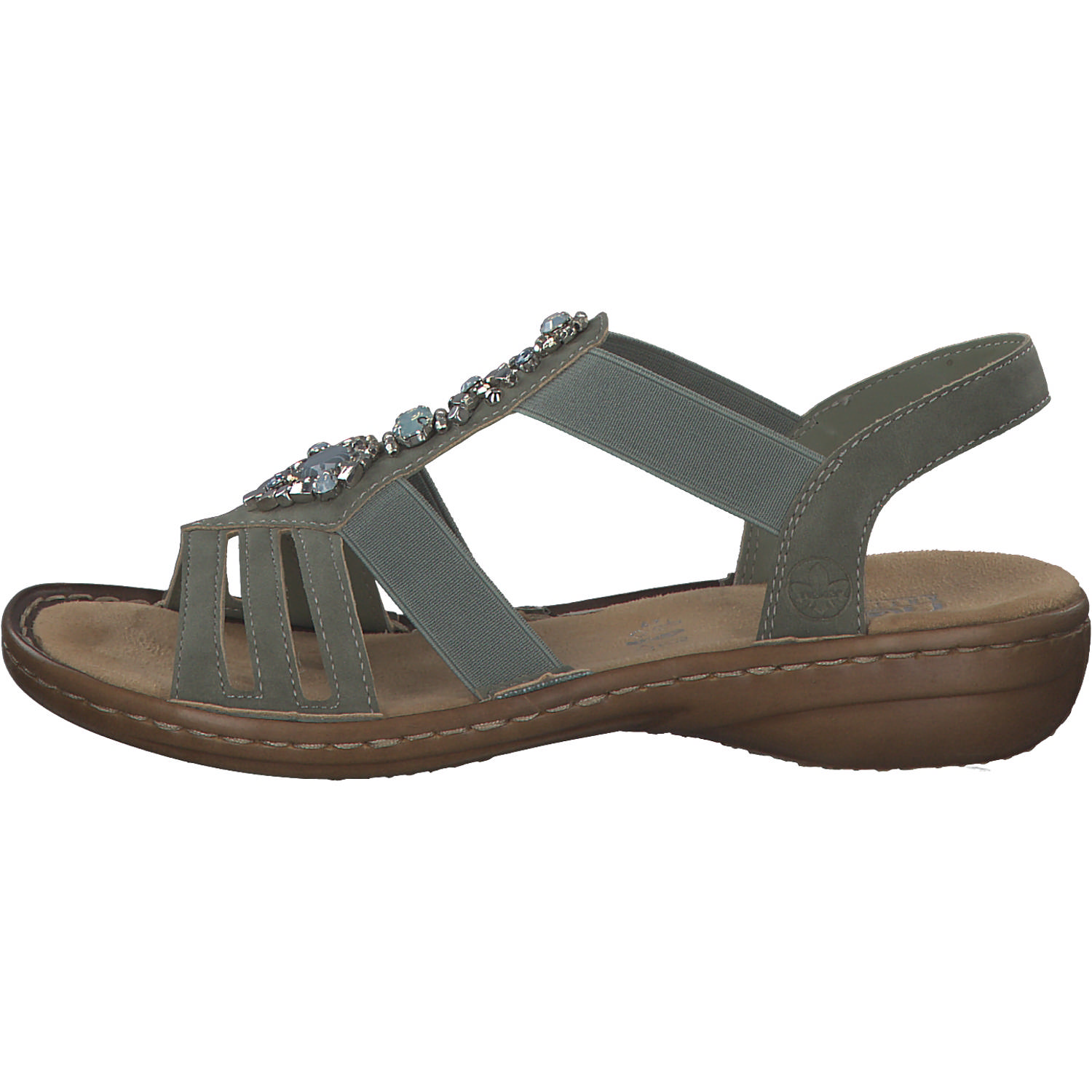 Rieker 60839, Keilsandaletten, Damen, schilf
