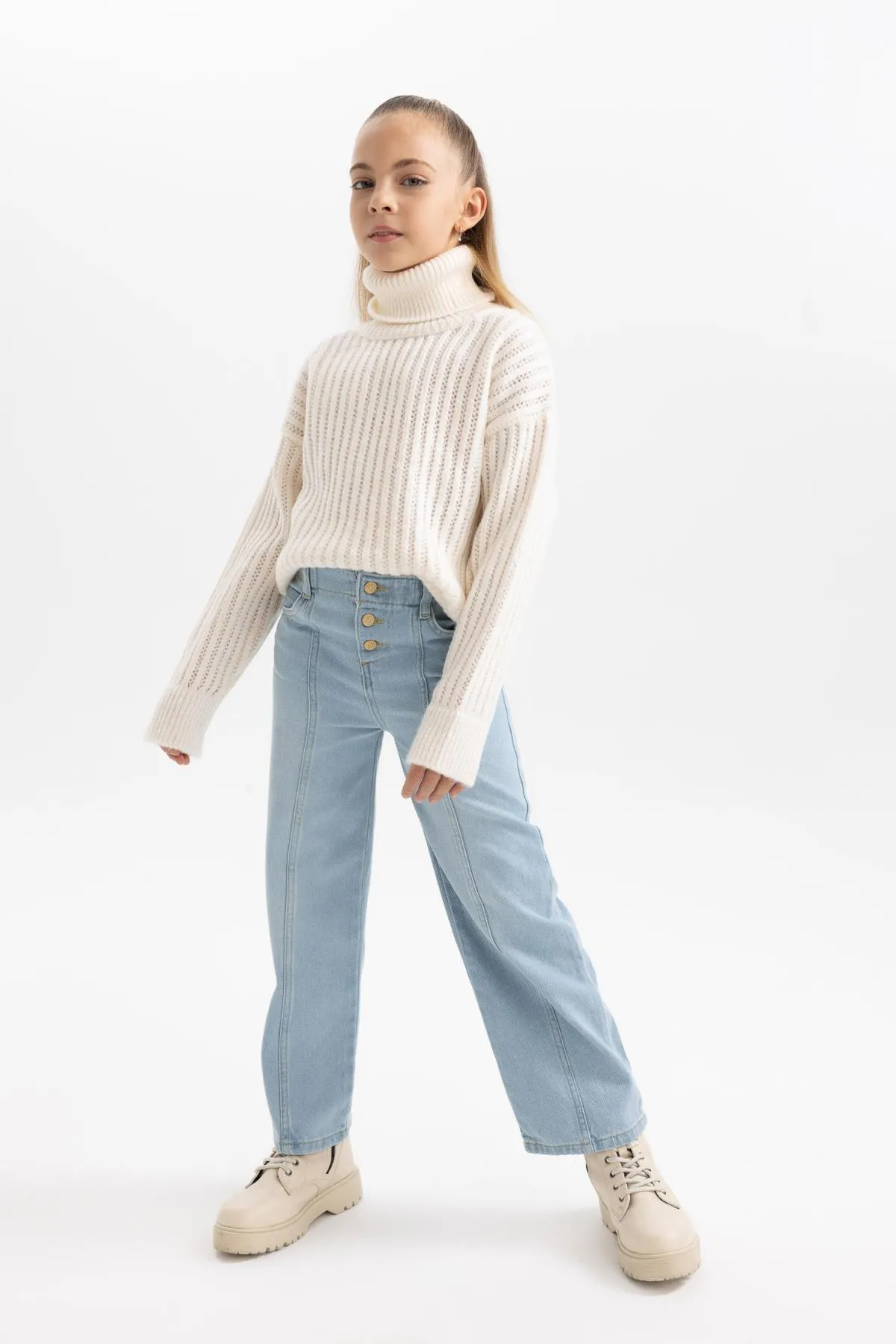 DeFacto  Weit geschnittene Jeanshose für Mädchen