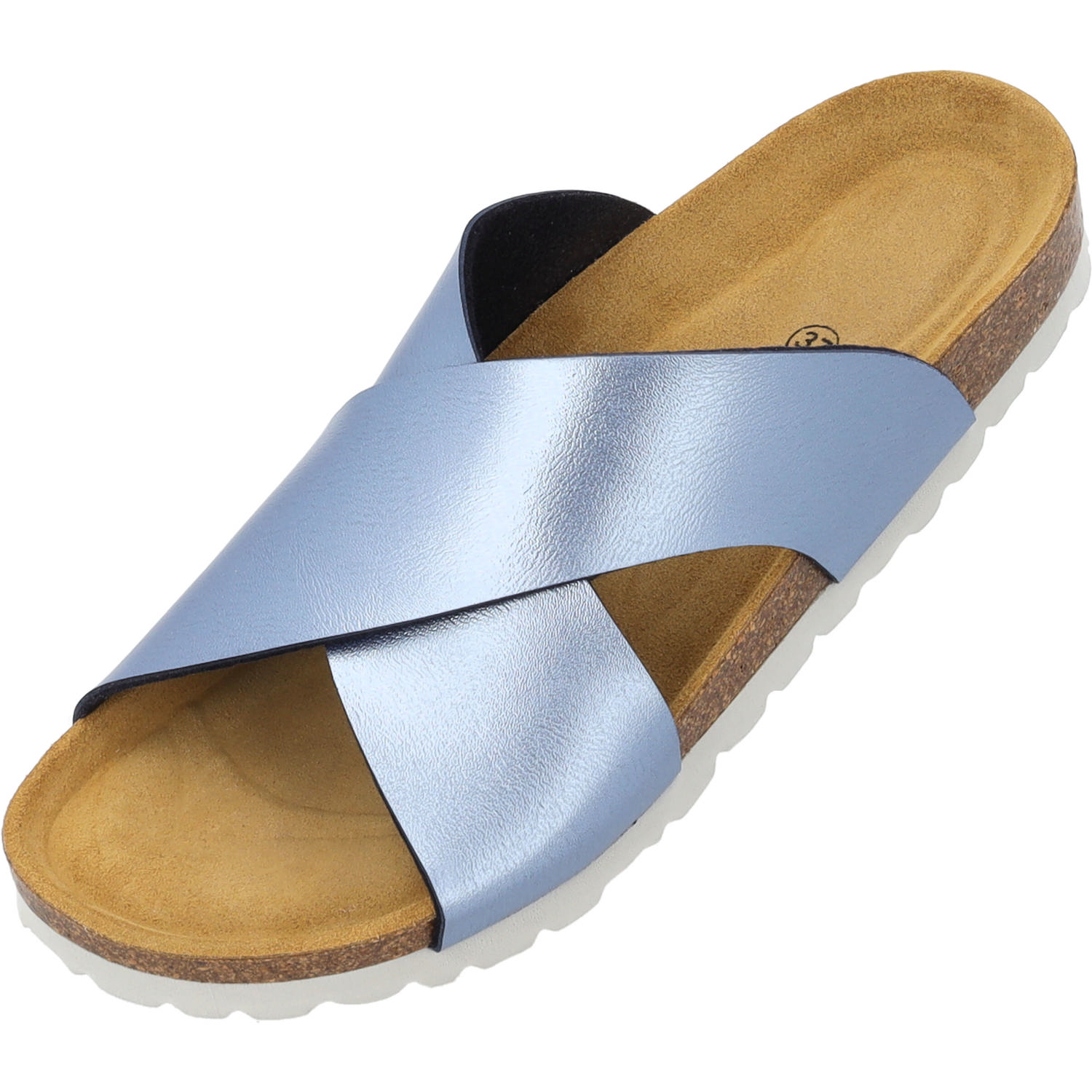 Palado Rianel, Pantoletten, Damen, Blau Metallic