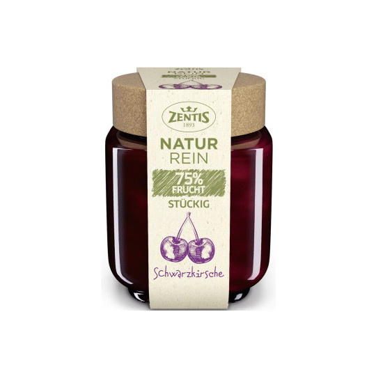 Zentis Naturrein 75% Fruchtaufstrich Schwarzkirsche 200G