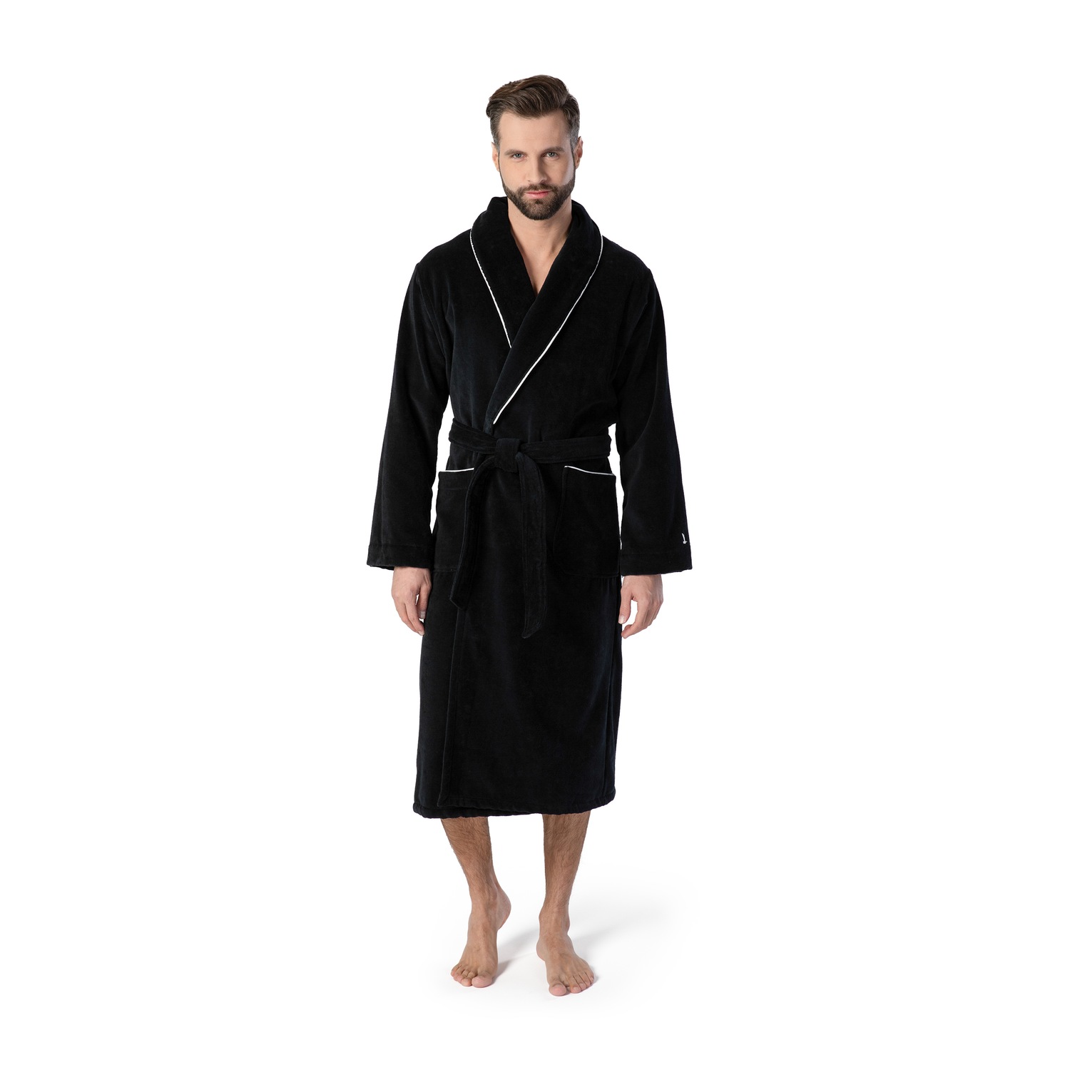 Homewear Schalkragenmantel
