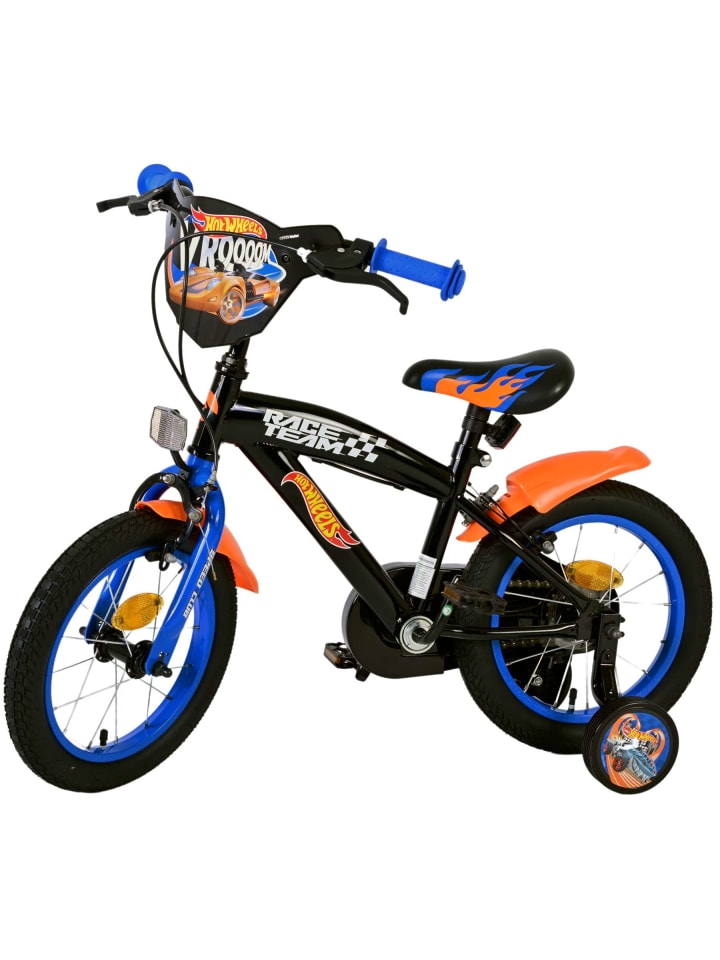 Volare Kinderfahrrad Hot Wheels für Jungen Schwarz Fahrrad 14 Zoll Kinderrad 4 Jahre günstig kaufen onesize