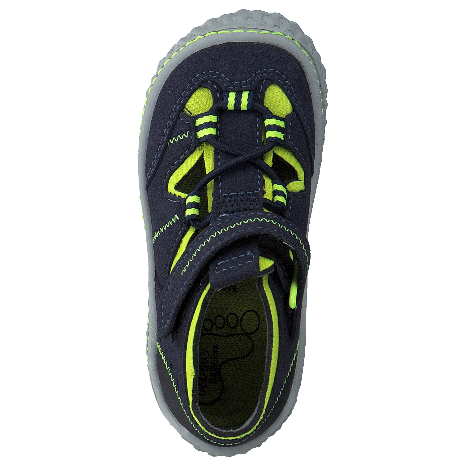 Ricosta Jerry 1700102 M, Lauflernschuhe, Kinder, ozean/neongelb