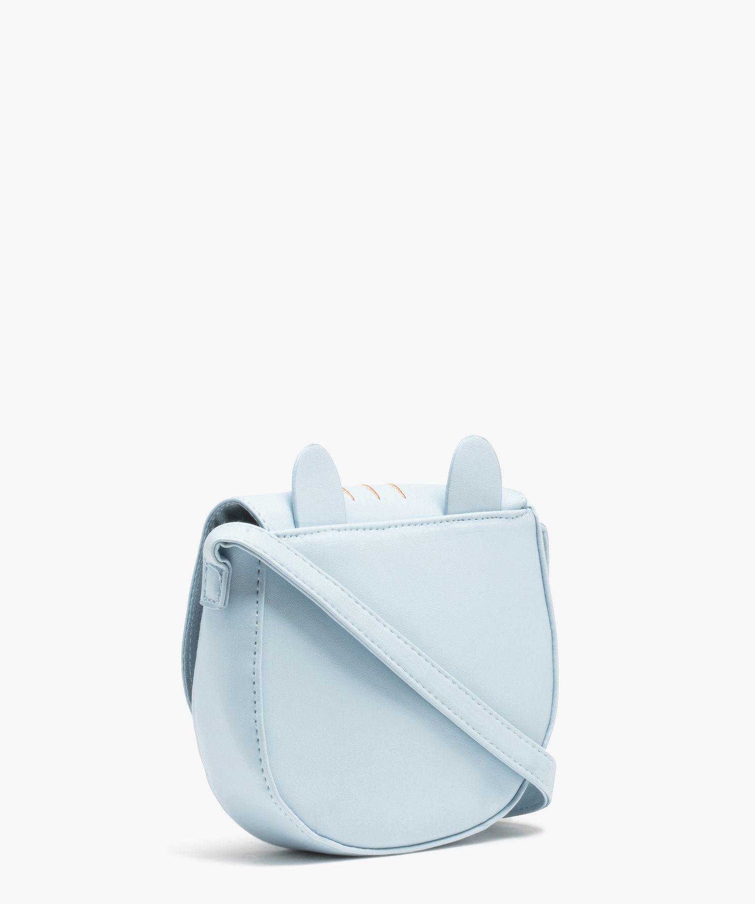 Sac besace demi-lune motif chat fille bleu | GEMO