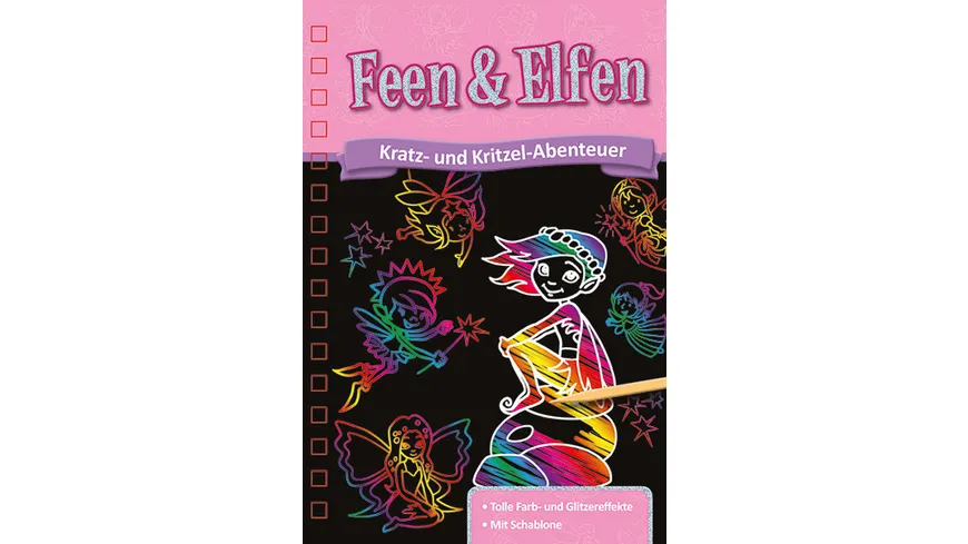 Kratzbuch: Feen & Elfen