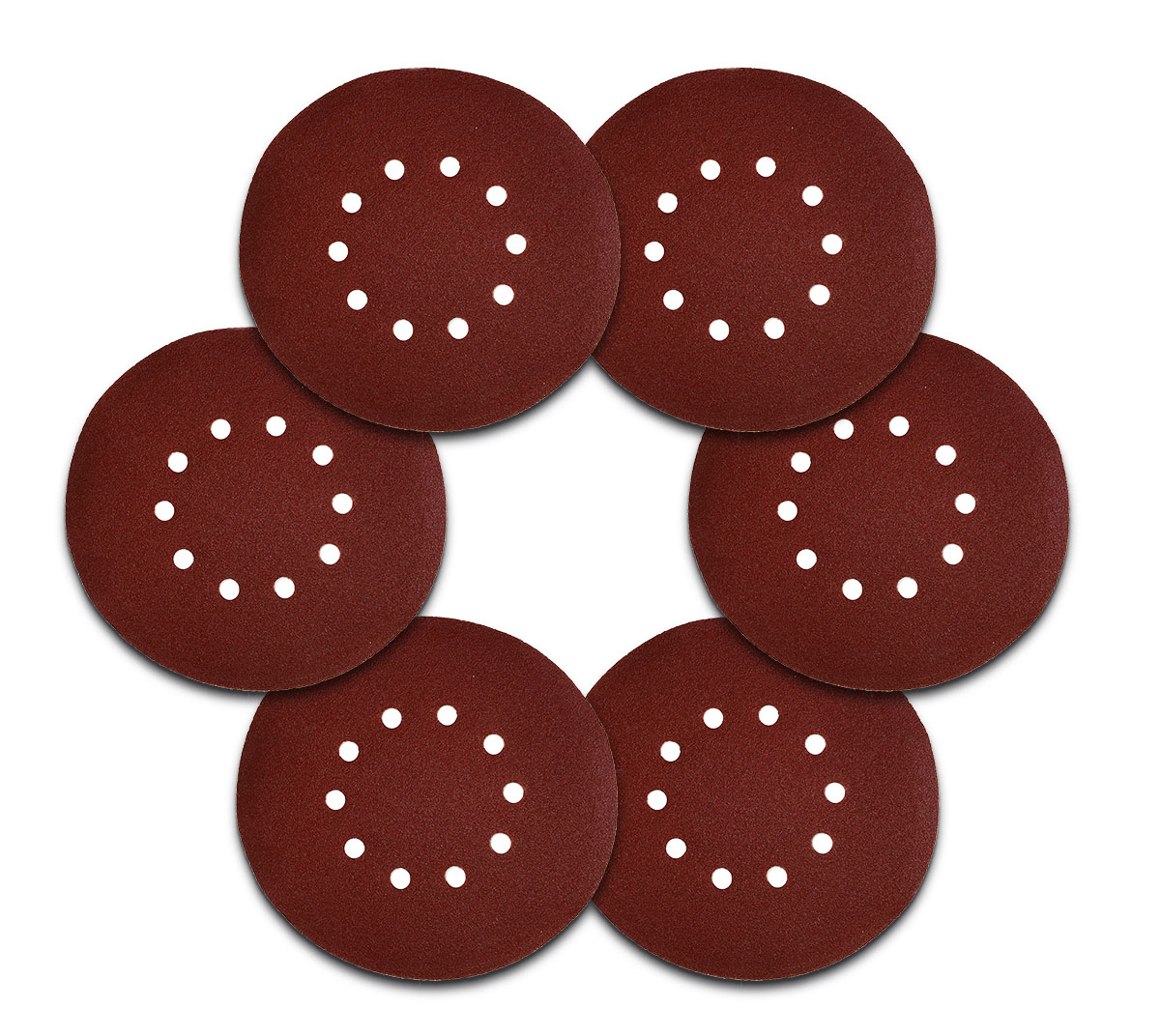 Vago-Tools 25x Klett Schleifscheiben 225 mm10 Loch Körnung 100