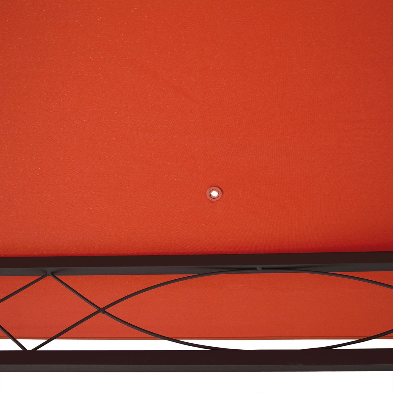 Outsunny Pavillondach Ersatzdach Pavillonabdeckung Polyester Orange 2,98x2,95m