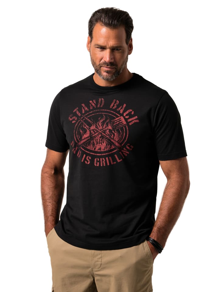 JP1880 Kurzarm T-Shirt in schwarz günstig kaufen