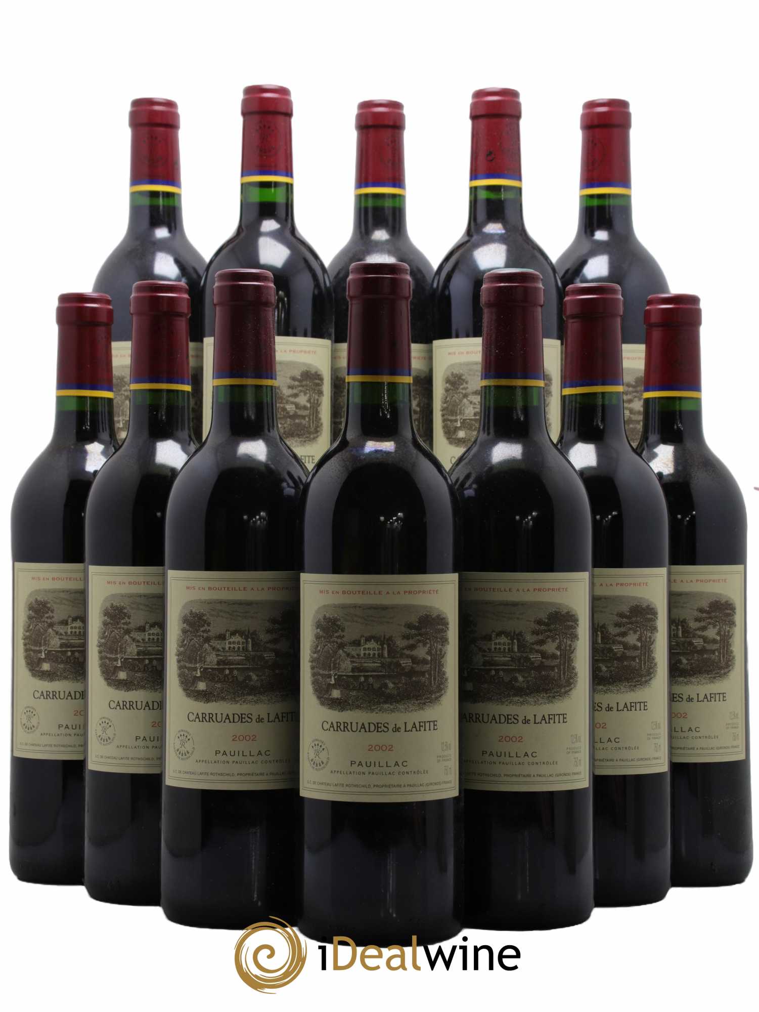 Carruades de Lafite Rothschild Second vin  2002 - Lot de 12 Bouteilles