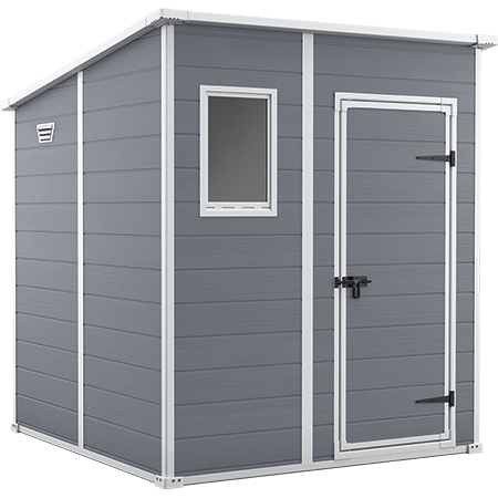 Keter Manor Pent 6x6 Schuppen Gerätehaus Gartenhütte