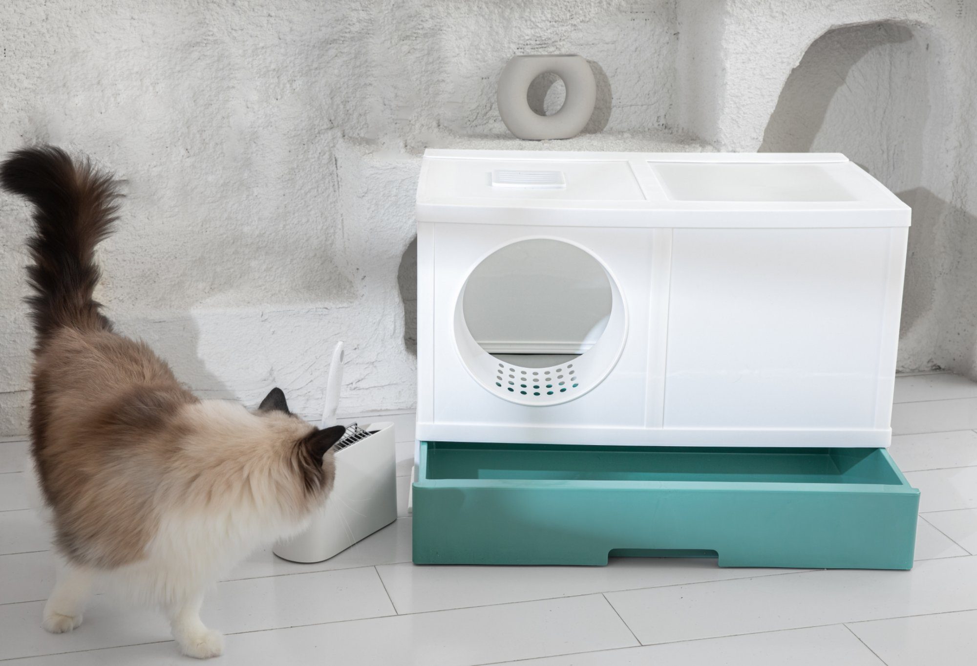 PeTraum Katzentoilette Das Katzenklo TIGO-X für große Katzen, XXL-Katzentoilette, L69 x B44 x H45,5cm