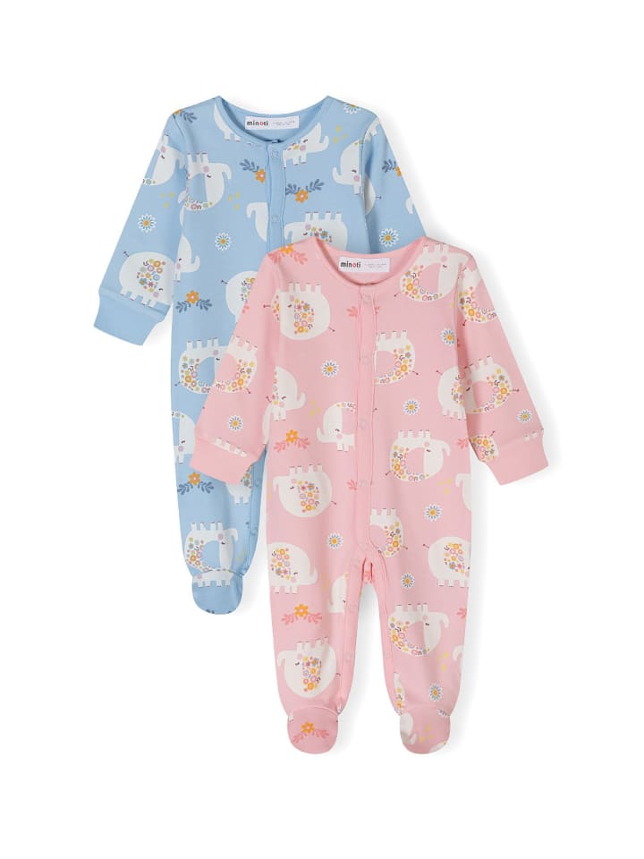 Minoti 2er. Set: Strampler 24babypack20 in hellblau günstig kaufen