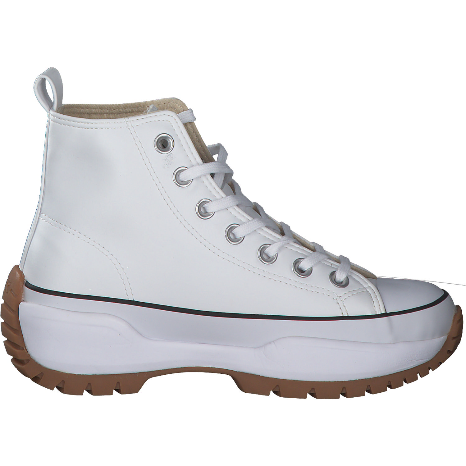 British Knights Kaya Mid Fly B49, Sneakers High, Damen, Weiß / Schwarz