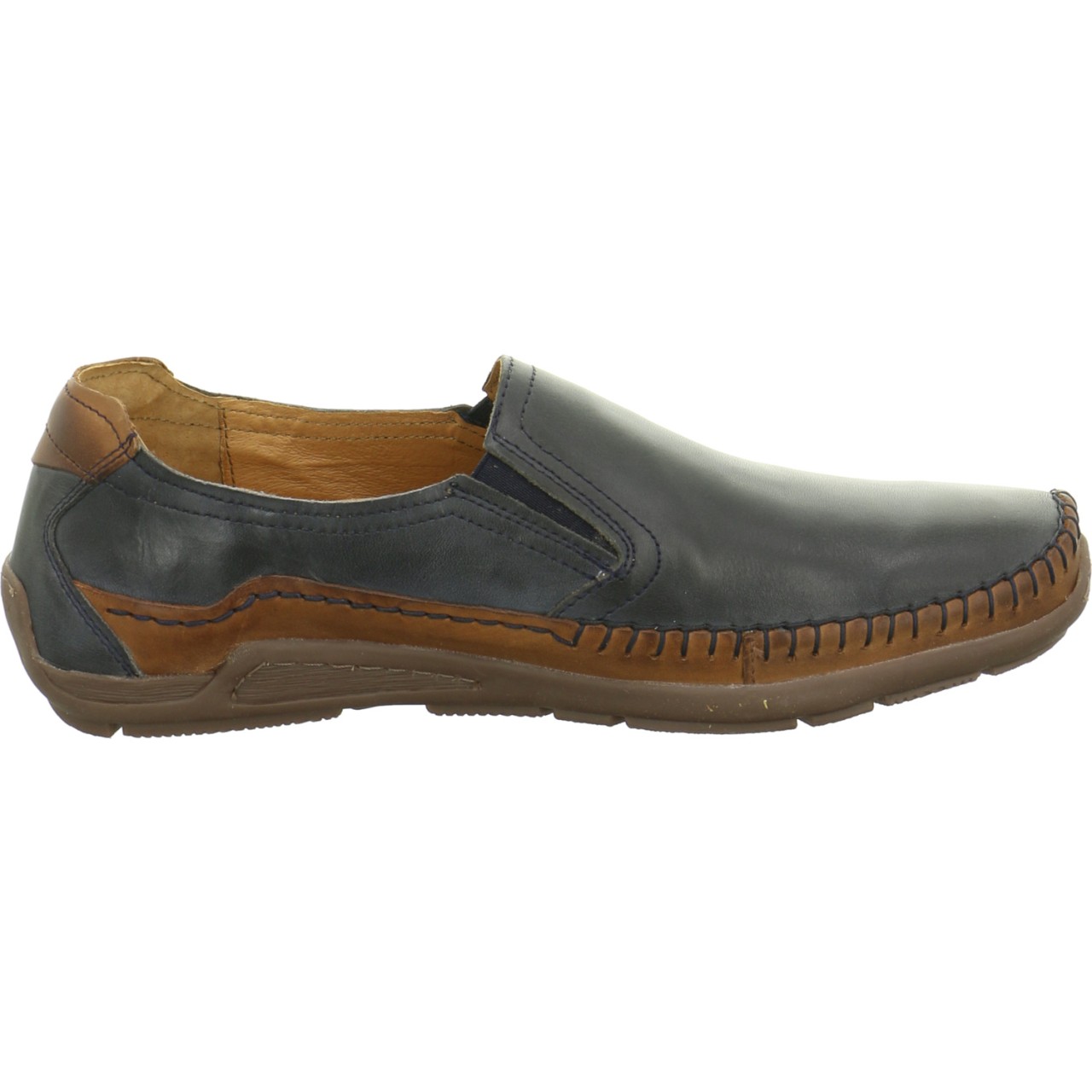 PIKOLINOS Komfort Slipper blau navyblue/cuero