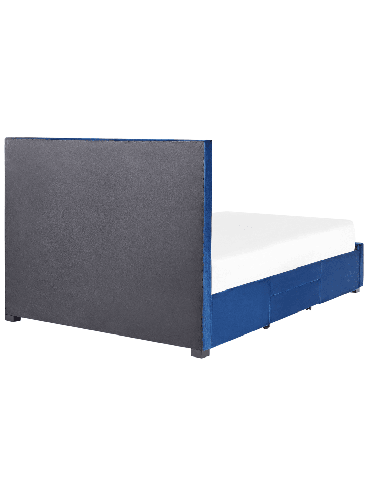 Beliani Doppelbett LIEVIN in Blau - (W) 165 x (H) 122 x (L) 217 cm günstig kaufen onesize