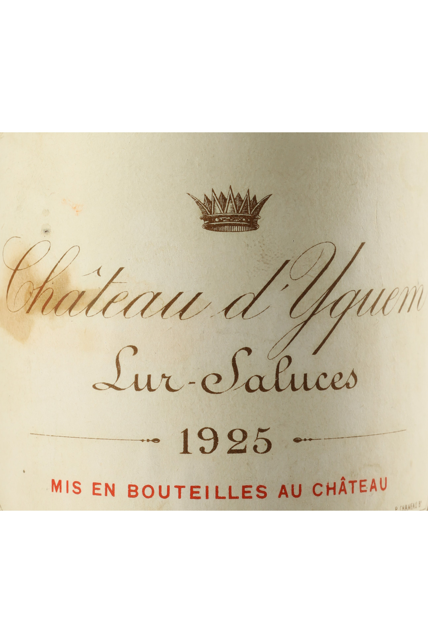 Château d'Yquem 1925, Sauternes
