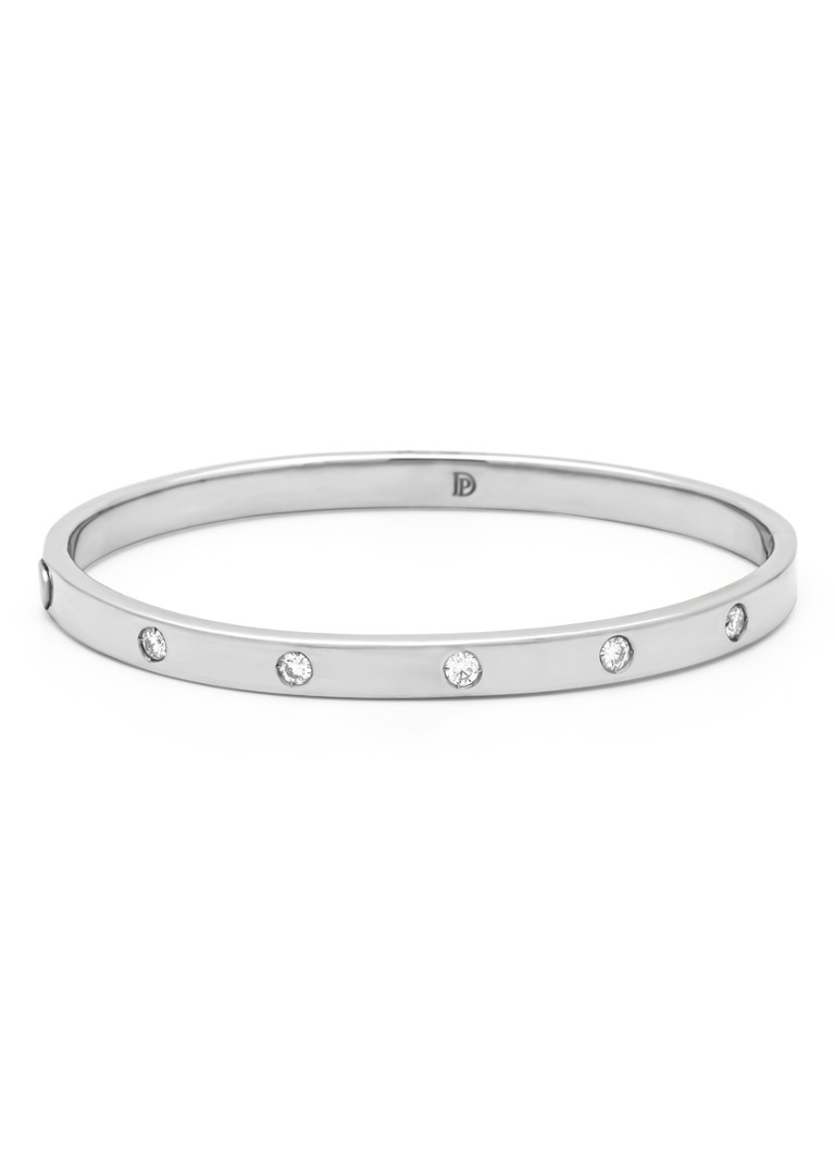 Diamond Point Gold bangle bracelet (M), 0.35 ct diamond, Timeless Treasures
