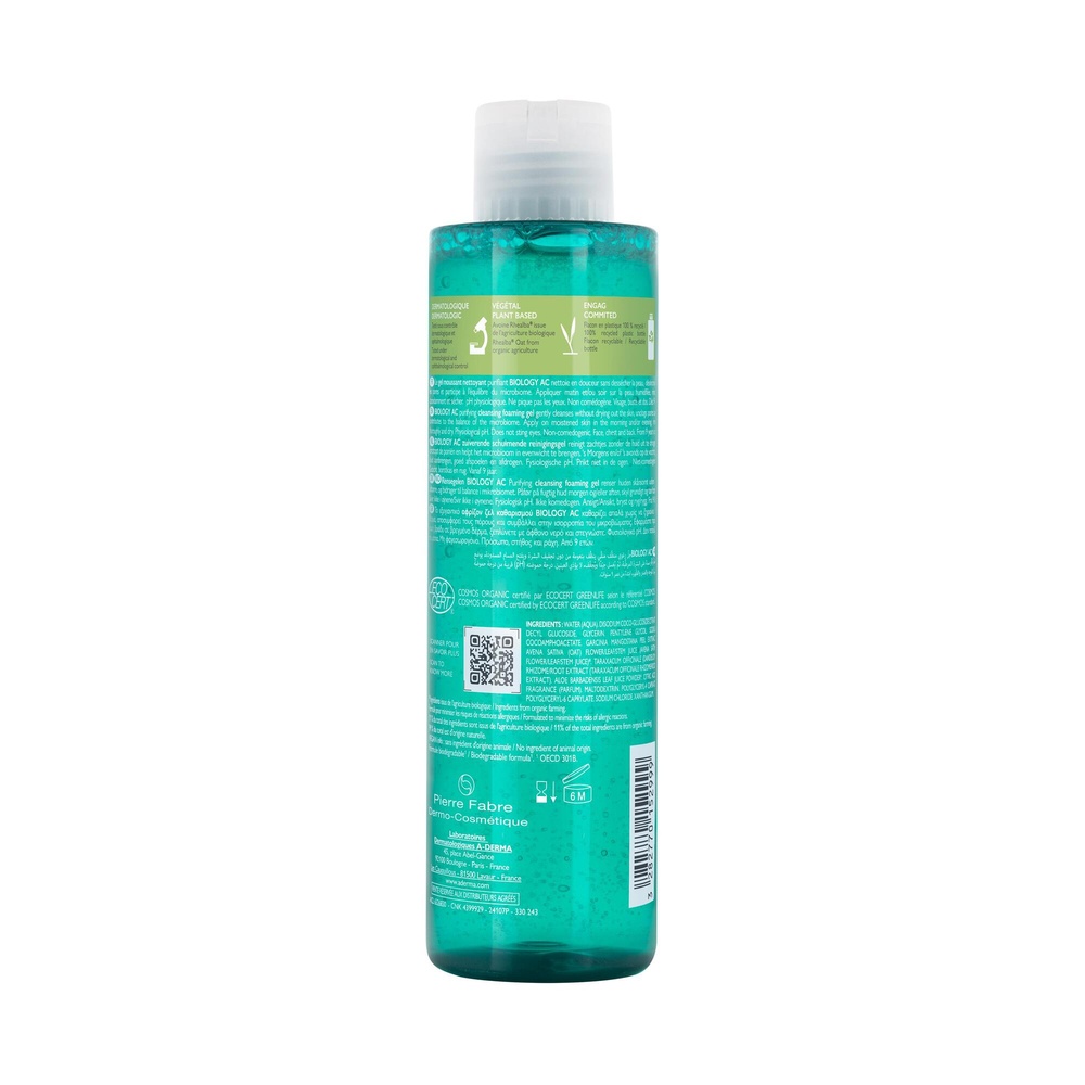 A-Derma Biology AC Gel moussant purifiant Bio 20 0 ml Gel moussant
