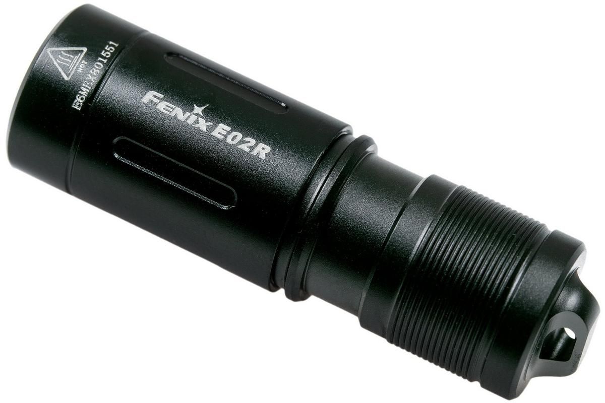 Fenix E02R Schwarze Taschenlampe