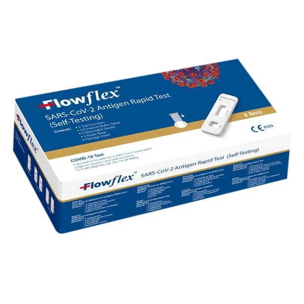 Test di autodiagnosi FlowFlex COVID-19, 5 pezzi
