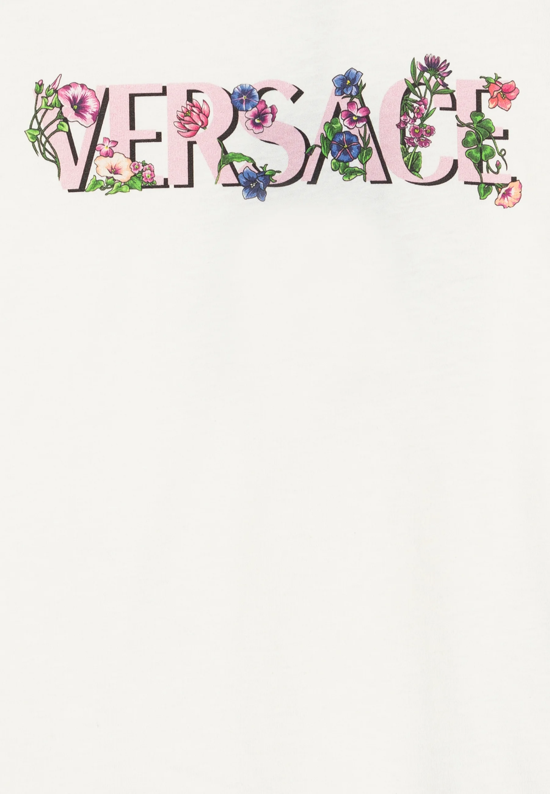 Versace FLOVERS LOGO PRINT - Camiseta con estampado