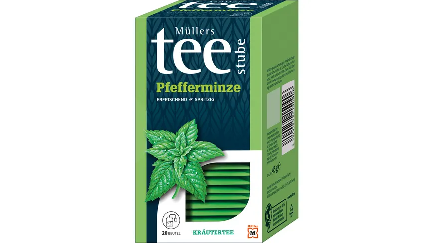 Müllers Teestube Kräutertee Beutel Pfefferminze 45 g