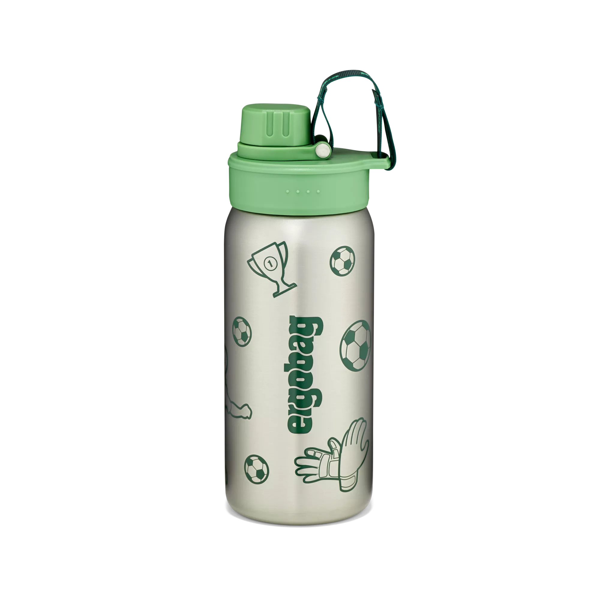 ergobag Edelstahl Trinkflasche Grün