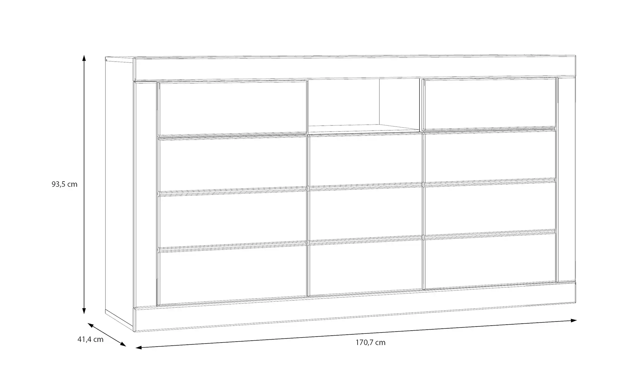 Sideboard Push-to-Open