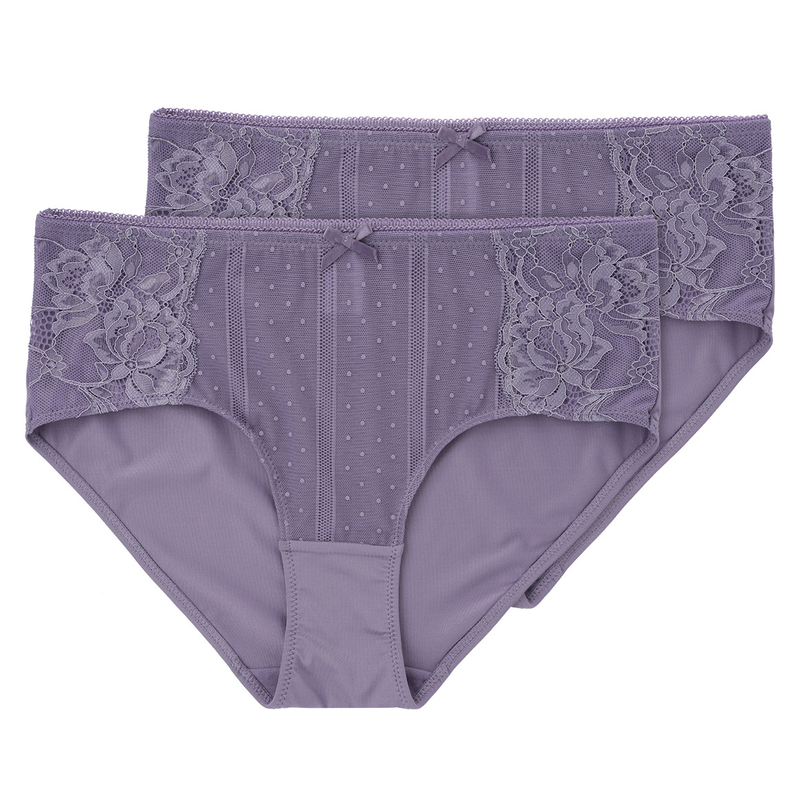 2 Damen Pantys mit Spitze