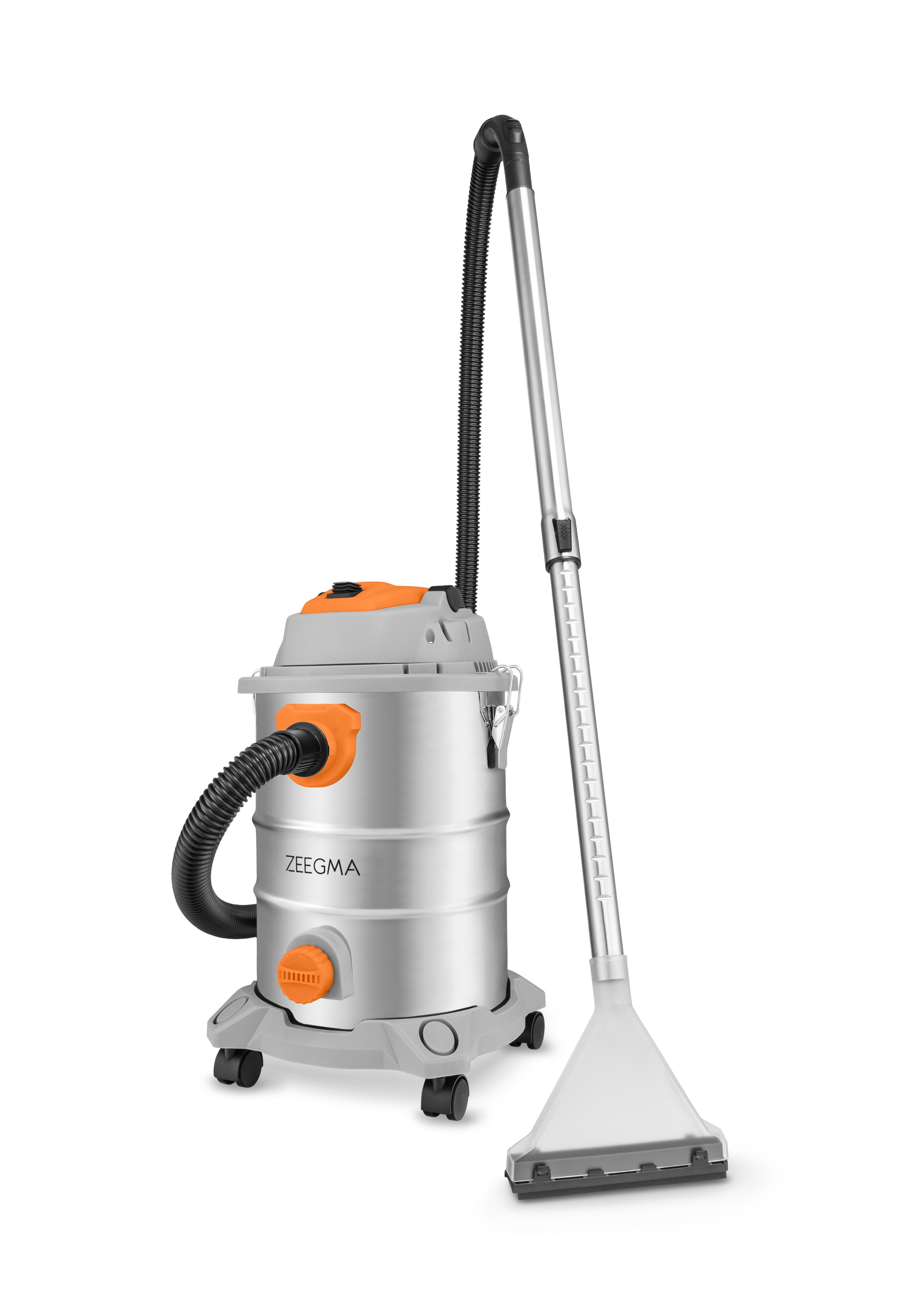 Zeegma Industriesauger Zonder Pro Multi, 1600,00 W, mit Beutel für trockenes Saugen, ohne Beutel für Saugen mit Wasser, Nass- und Trockensauger mit viel Zubehör