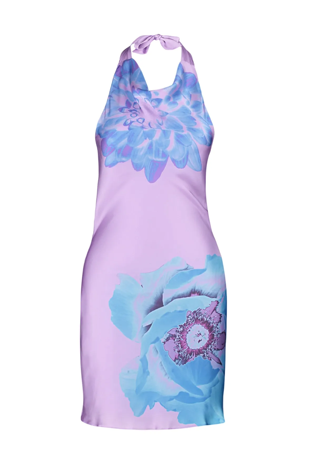 Trendyol Collection  Elegantes Abendkleid mit mehrfarbigem Degaje-Detail und Kragenblume TPRSS23EL00581