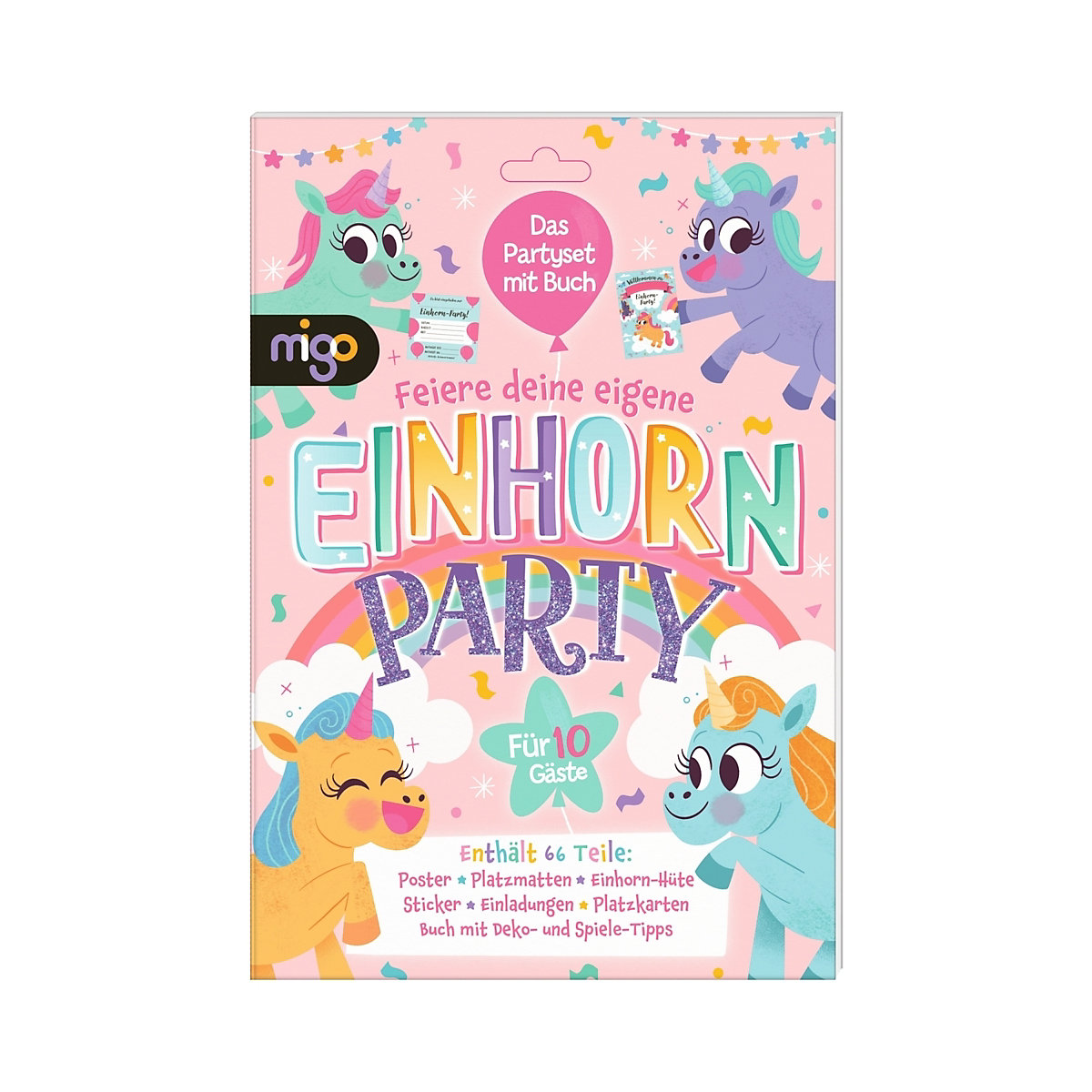 Feiere deine eigene Einhorn-Party, 66-tlg.