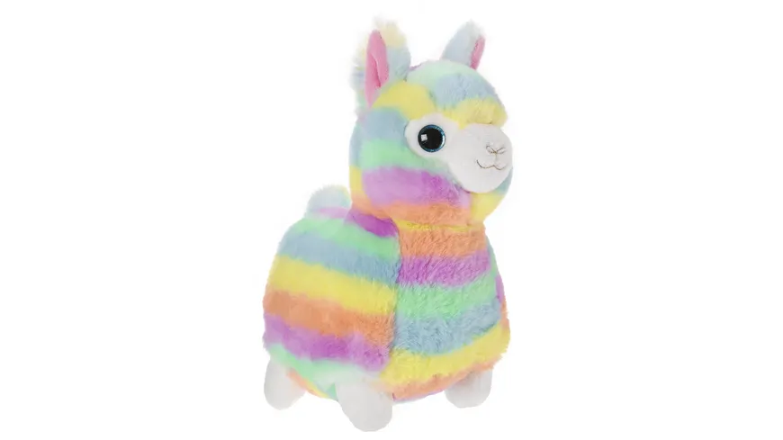 Müller – Toy Place – Plüschtier Alpaka Rainbow 26 cm
