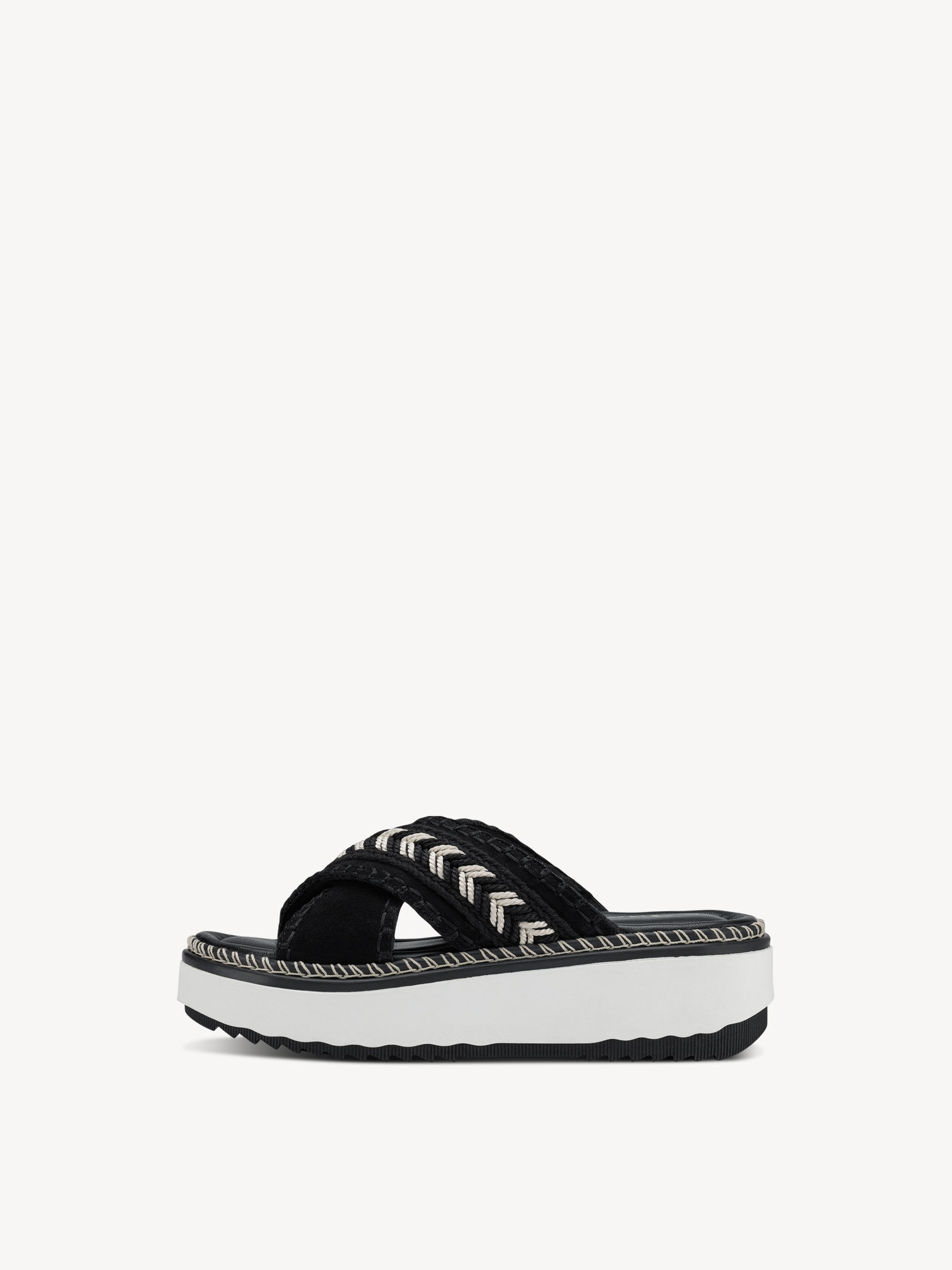 Mule en cuir - noir