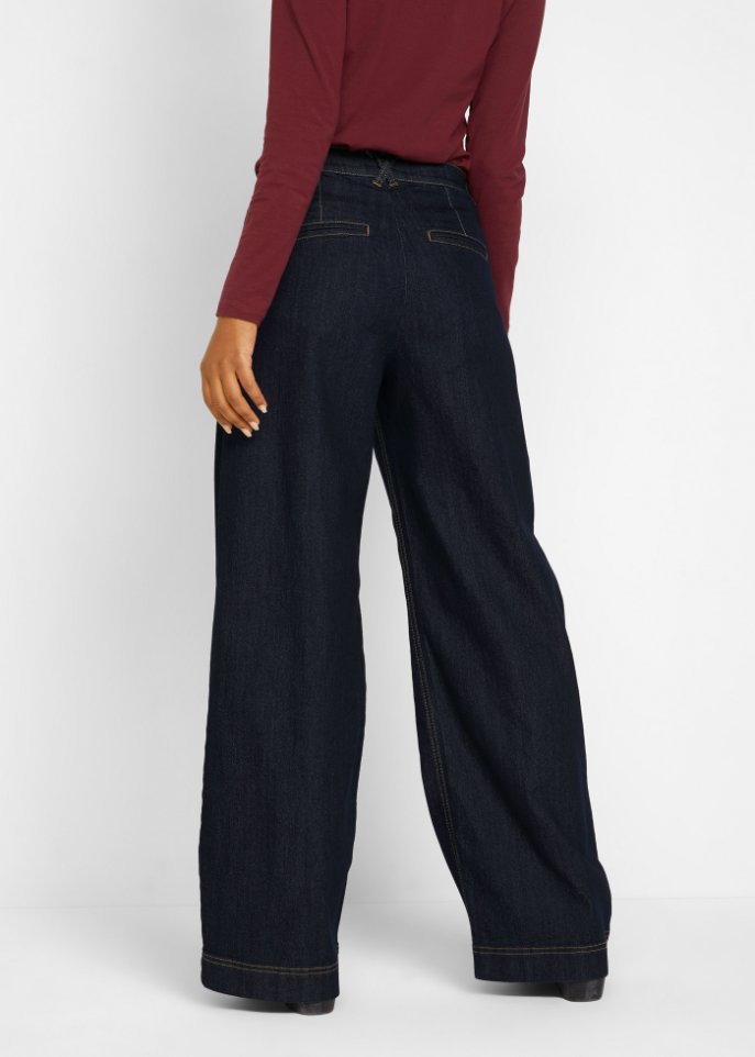 Marlenejeans mit Bundfalten und Bequembund