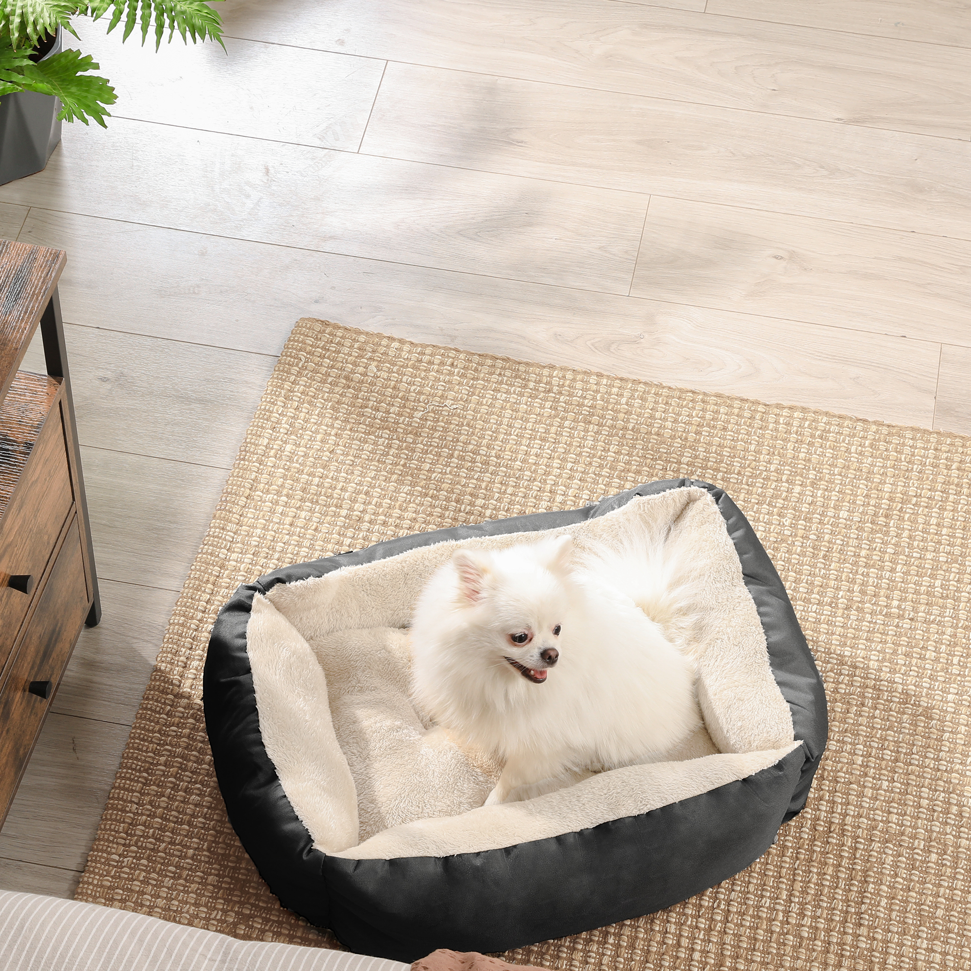 FEANDREA Hundebetten FEANDREA L-XL Hundebett, mit Wendekissen L