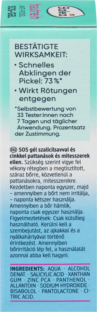 Anti Pickel SOS-Gel Hautrein, 15 ml