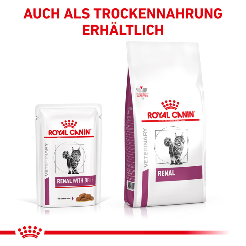 ROYAL CANIN Nierendiät ROYAL CANIN Veterinary RENAL 12x85g Rind