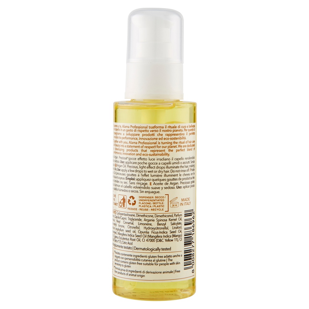 alama professional ÉLIXIR HUILE TANTE POUR CHEVEUX SECS 100 ML HUILE