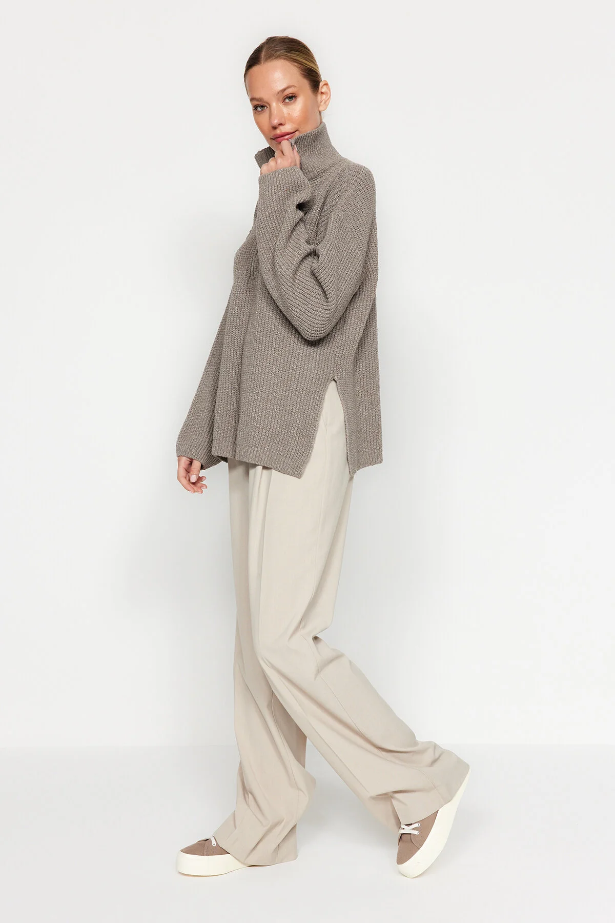 Trendyol Collection  Vizon Care Collection Oversize-Strickpullover TWOAW24KZ01119