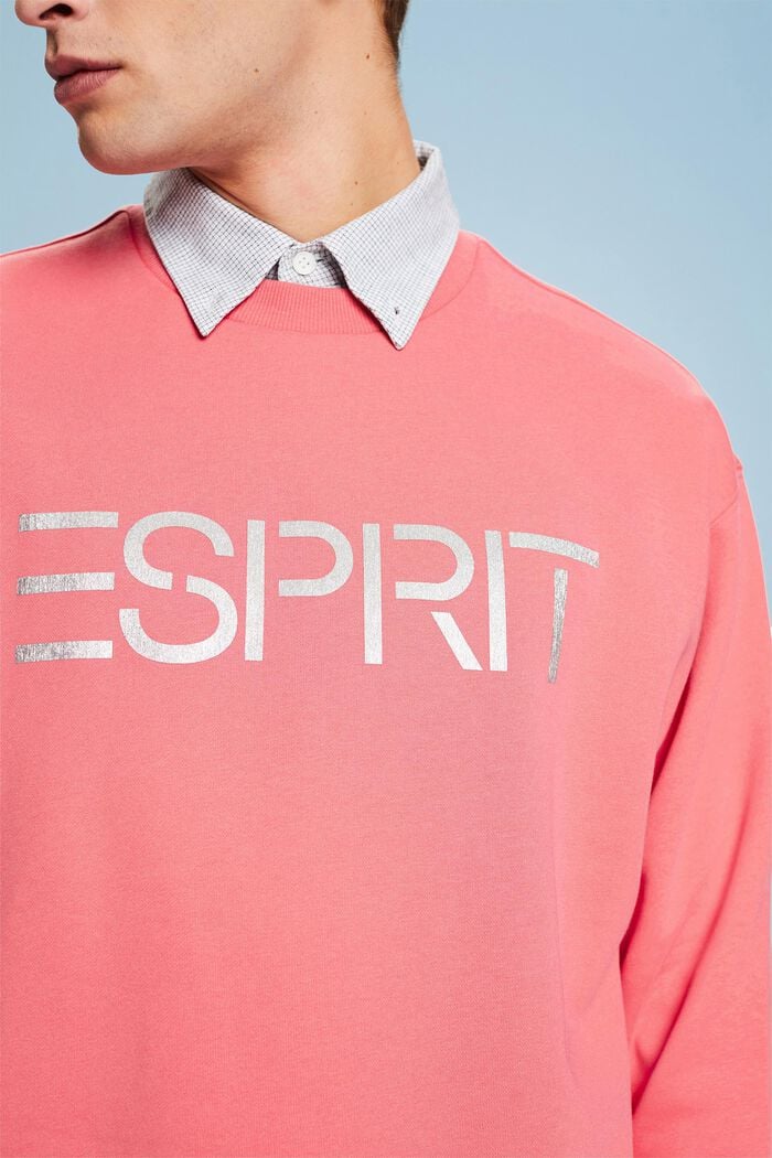Rundhals-Sweatshirt aus Bio-Baumwolle mit Logo