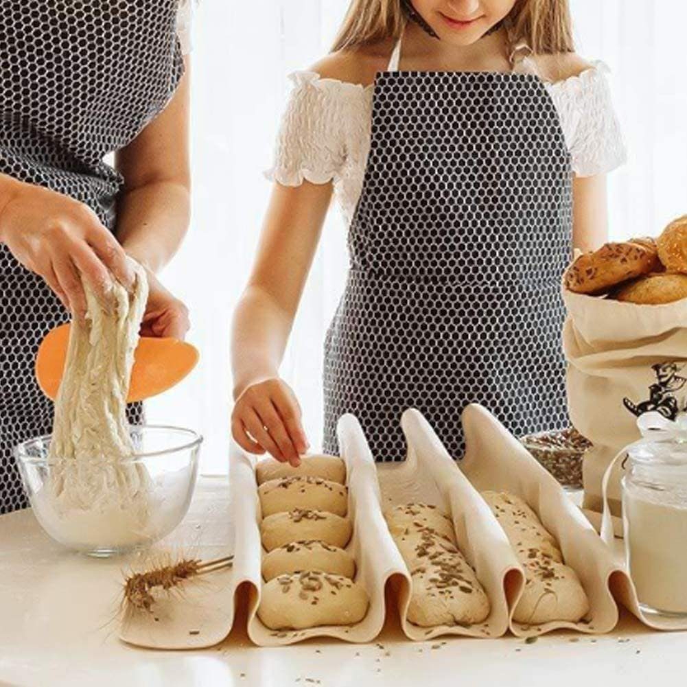 MORRENT Backform Bäckerleinen teigtuch, Leinentuch Backen,Premium Bäckerleinen, aus 100% unbehandelten Natur Leinen, Leinentuch zum Backen